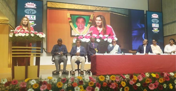 அகில இந்திய பல்கலைக்கழக பெண்கள் பூப்பந்தாட்ட போட்டி துவக்க விழா