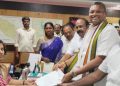 சிவகங்கை தொகுதி வேட்பாளர் மனு தாக்கல்