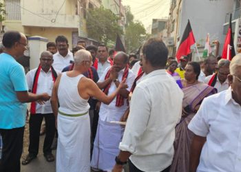 உதயசூரியன் சின்னத்தில் வாக்கு சேகரிப்பு