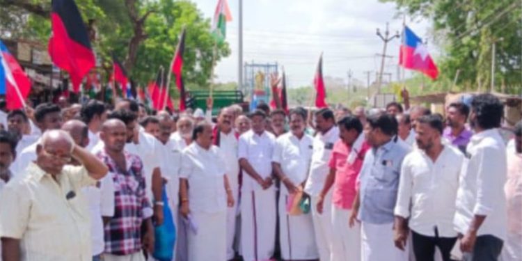 இந்தியா கூட்டணியின் வெற்றி வேட்பாளர் வாக்கு சேகரிப்பு