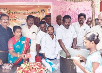 திமுக மருத்துவ அணி சார்பில் நீர் மோர் பந்தல் திறப்பு