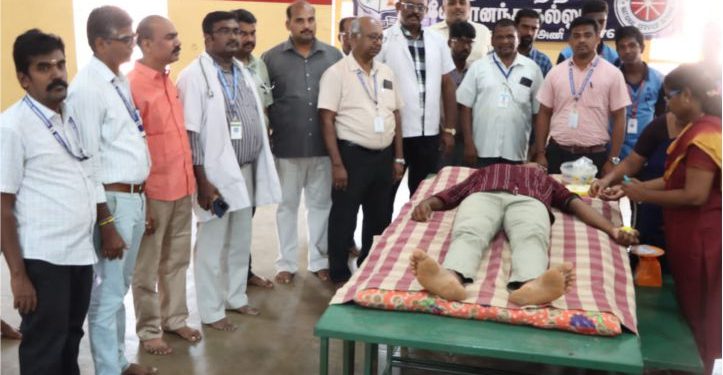 விவேகானந்த கல்லூரியில் இரத்த தான முகாம்