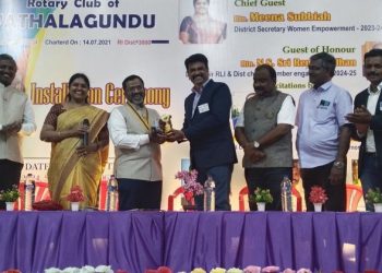 ரோட்டரி சங்க புதிய நிர்வாகிகள் பதவியேற்பு