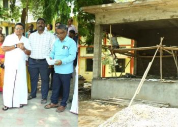 பல்வேறு திட்ட பணிகளை ஆய்வு செய்த அமைச்சர்