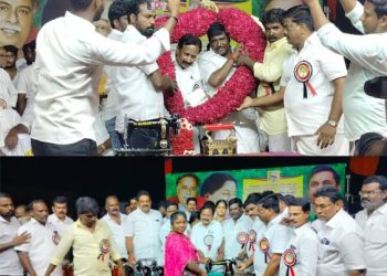 அதிமுக சார்பில் உதவிகள் வழங்கும் நிகழ்ச்சி