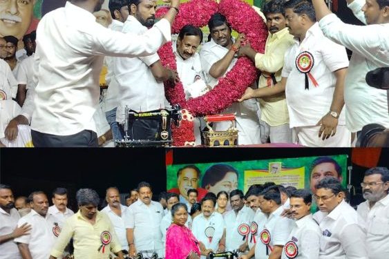 அதிமுக சார்பில் உதவிகள் வழங்கும் நிகழ்ச்சி