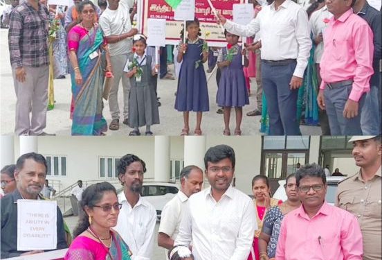 சைகை மொழி விழிப்புணர்வு பேரணி