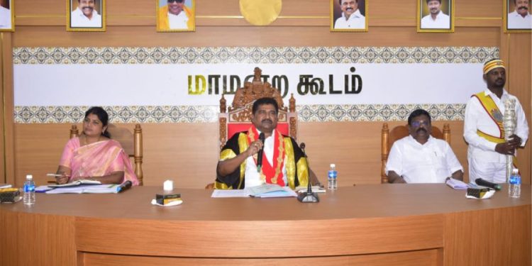 மாநகராட்சி மேயர் தலைமையில் மாமன்ற கூட்டம்