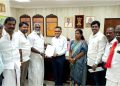 இரயில்வே கோட்ட மேலாளரிடம் மனு அளித்த எம்எல்ஏ