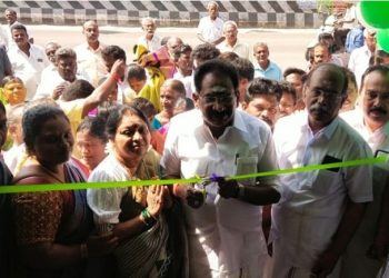 புதிய பேருந்து நிறுத்த நிழற்குடை திறப்பு விழா