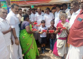 திமுக சார்பில் நீர் மோர் பந்தல் திறக்கும் நிகழ்ச்சி