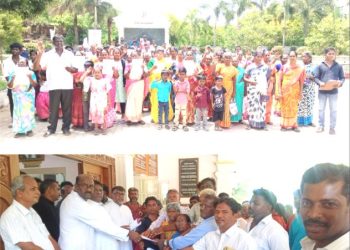 தலித் கிறிஸ்தவர்கள் மனு அளிக்கும் போராட்டம்