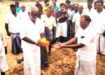 குடிநீர் சுத்திகரிப்பு நிலையம் அமைக்க பூமி பூஜை