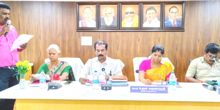 ஒன்றிய குழு உதுணை தலைவர் தலைமையில்  மாதாந்திர கூட்டம்