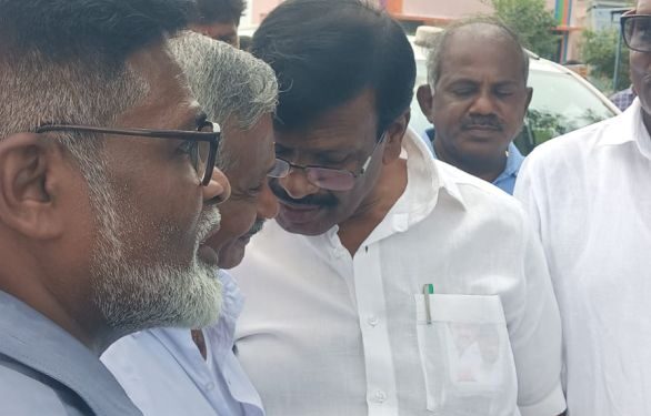 கள ஆய்வுப் பணியில் ஈடுபட்ட நலத்துறை அமைச்சர்