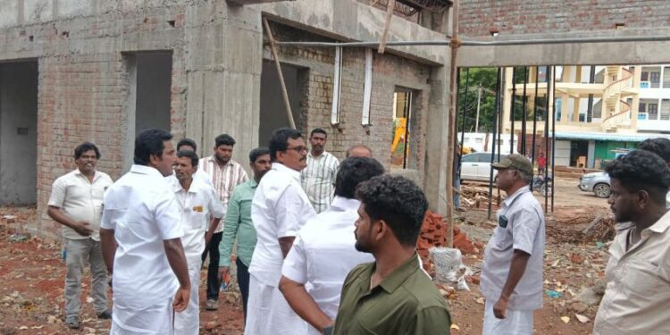 உசிலம்பட்டி பகுதியில் எம்.பி. ஆய்வு