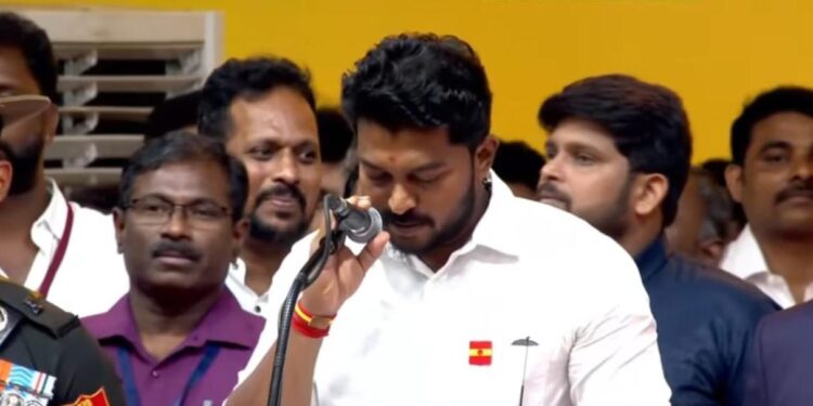 தமிழக அமைச்சராக பதவியேற்ற காரைக்குடி எம்எல்ஏ