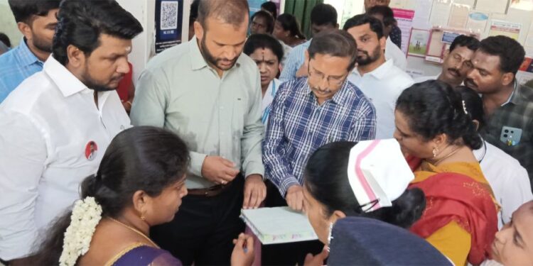 அரசு மருத்துவமனையில் சார் ஆட்சியர், எம்எல்ஏ  திடீர் ஆய்வு