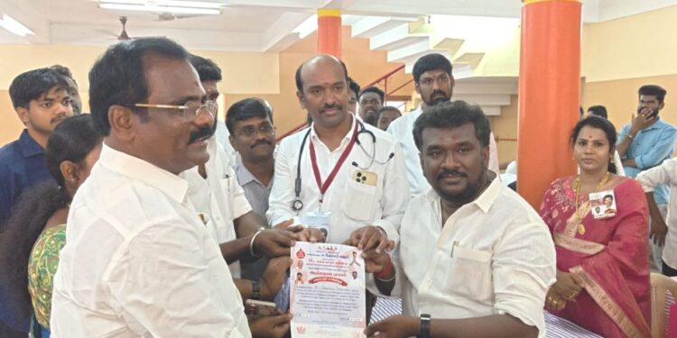 முதல்வர் விஜய் பிறந்தநாளை முன்னிட்டு மாபெரும் இரத்ததான முகாம்