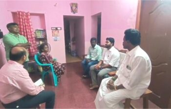 சிறுவனின் குடும்பத்தை சந்தித்து ஆறுதல் கூறிய அமைச்சர்
