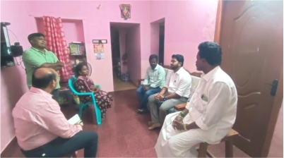 சிறுவனின் குடும்பத்தை சந்தித்து ஆறுதல் கூறிய அமைச்சர்