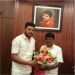 அமைச்சர் ஜா. முகமது பர்வேஸை சந்தித்த முன்னாள் அமைச்சர்