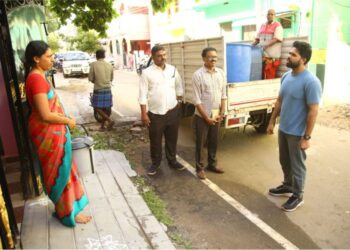 மதுரையில் மாநகராட்சி ஆணையாளர் ஆய்வு