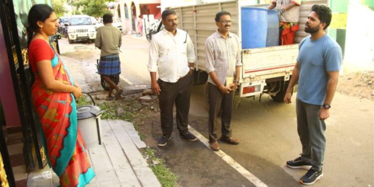 மதுரையில் மாநகராட்சி ஆணையாளர் ஆய்வு